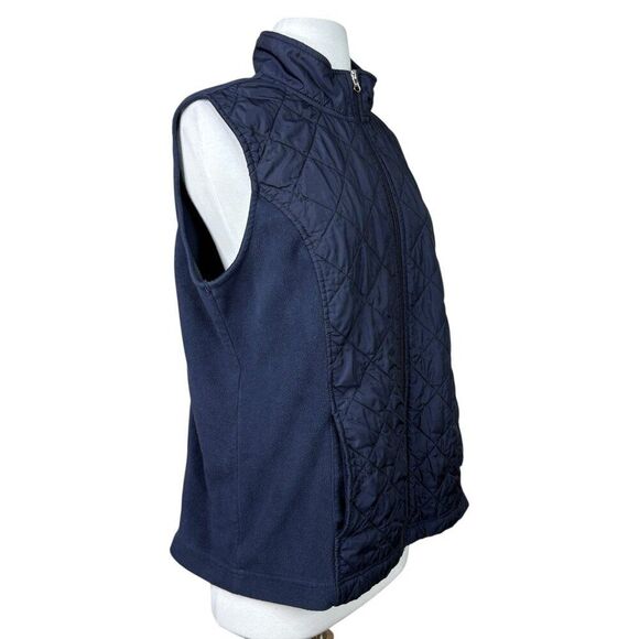 Made For Life Fleece Vest Navy Blue Size XL - Picture 2 of 5